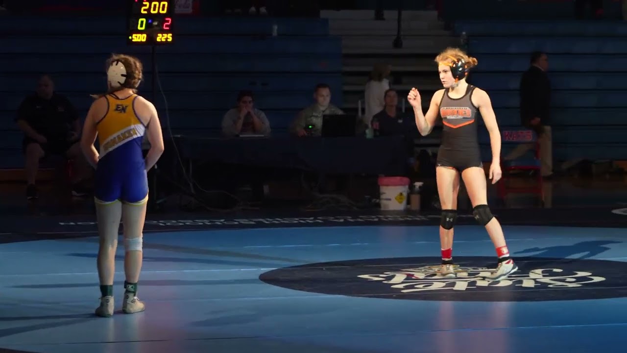 IHSGW 2024 State Finals 100lb Championship – Kendall Moe (HH) vs. Kyleigh Honaker (EN)