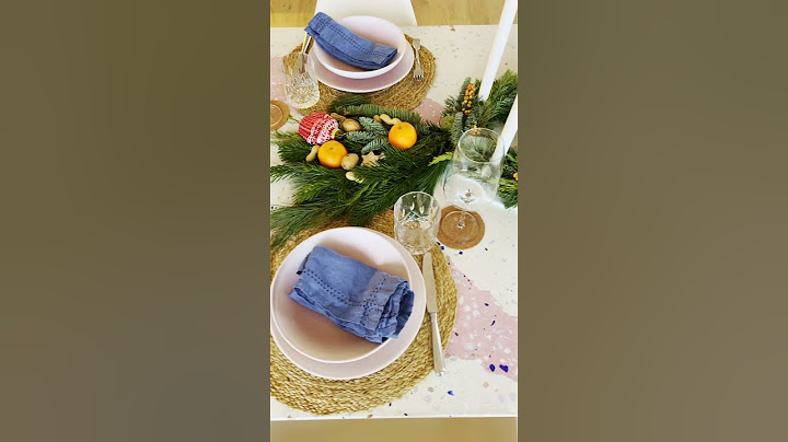So sieht unsere Weihnachtischdeko aus?