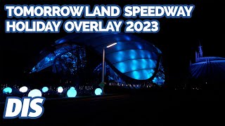 Tomorrowland Speedway Holiday Overlay 2023 | Mickey's Very Merry Christmas Party