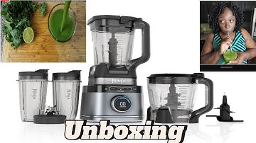 Ninja Detect Kitchen System Power Blender & Processor Unboxing | Green Juice sample