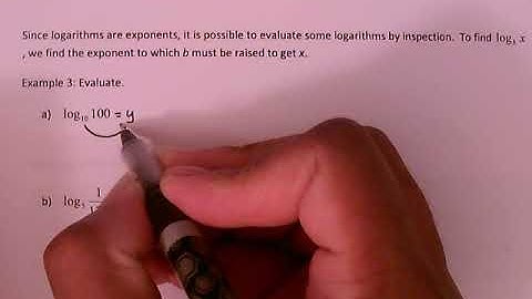 MATH 1113 Section 4.2 Logarithmic Functions Spring 2020