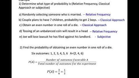 Section 4.1 Basic concepts of Probability