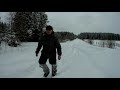 Off-Road на мотоблоке по снежной каше.