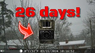 26 Day Time Lapse with PH960W Trail Cam