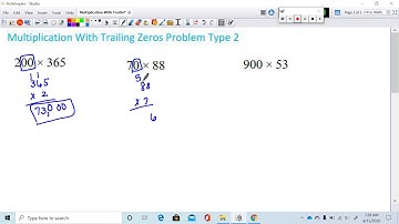 Multiplication With Trailing Zeros Problem Type 2