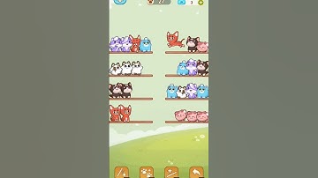 cat sort .. cat puzzle game level 2 completed ☺️ most hard level #gameshort#gamecreator
