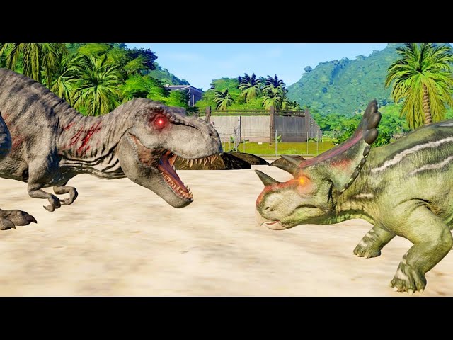 DINOSSAURO REX ROXO  Jurassic World Evolution 🌎 Jogo de Dinossauro 