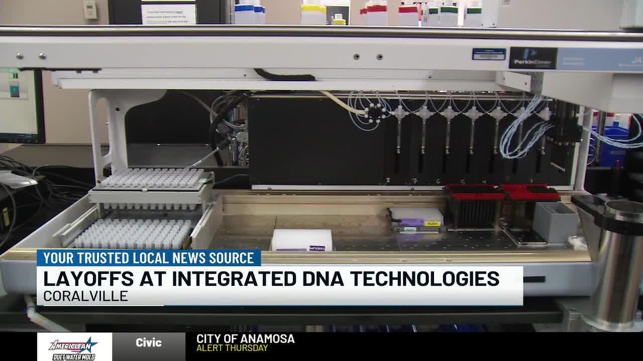 Integrated DNA Technologies to lay off workers across Iowa - YouTube