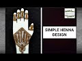 Simple henna tutorialunique henna designeasy hennaart henna with sara