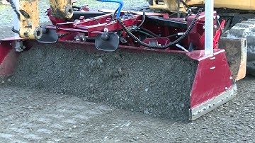 SharpGrade 2.2DGE laser grader Cat 305.5 excavator setting the grade