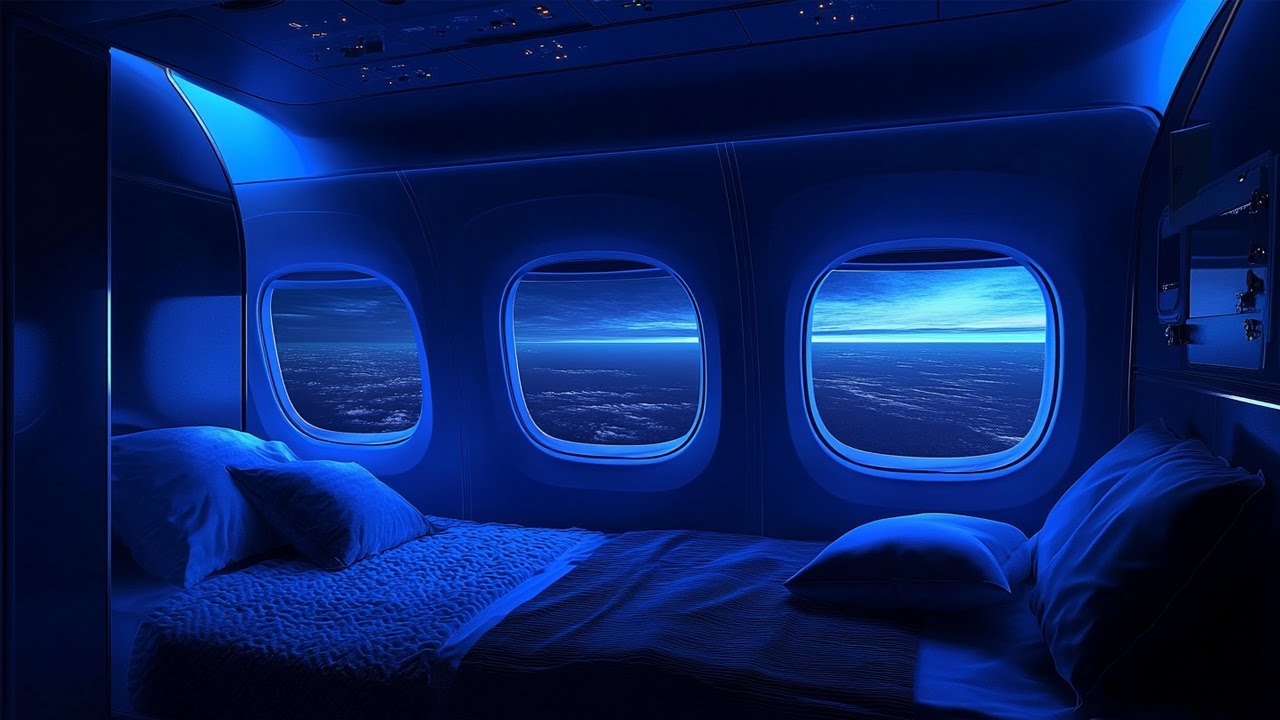 在 YouTube 上观看 Airplane White Noise – Soothing Flight Noise to Calm Your Mind & Fall Asleep Fast