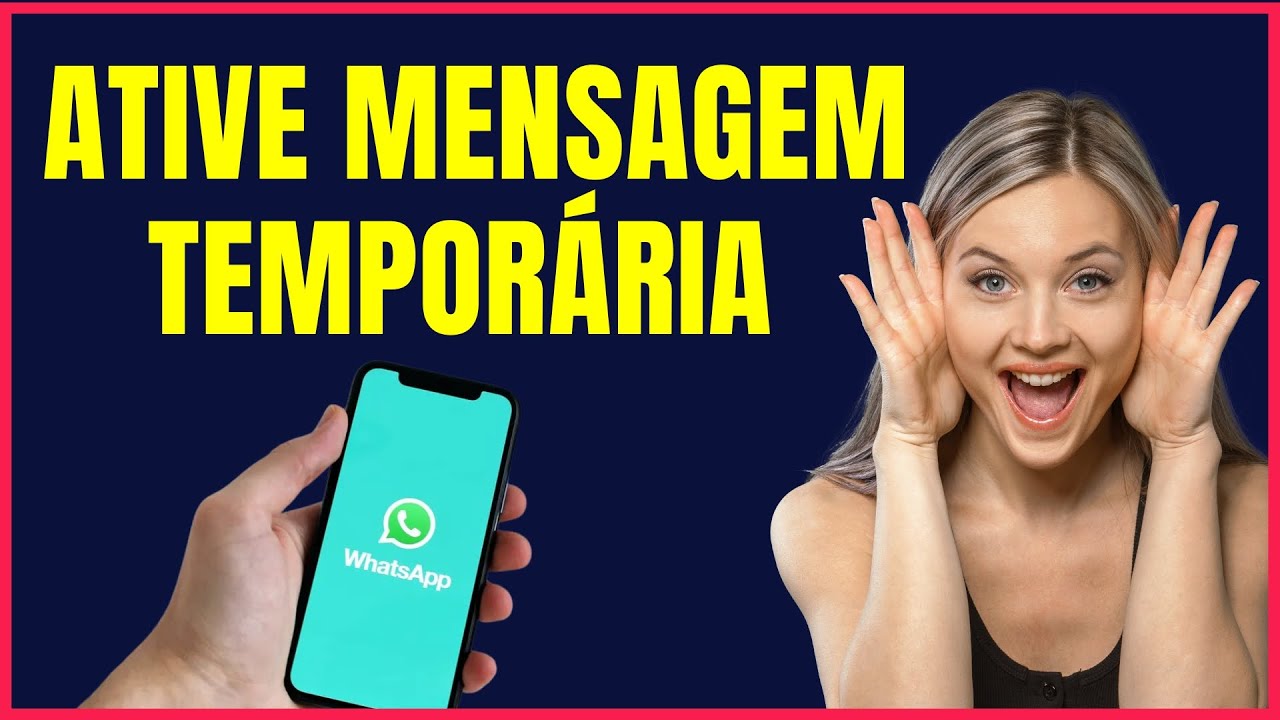 COMO ATIVAR MENSAGEM TEMPORARIA NO WHATSAP PARA TODOS OS CONTATOS #W4 ...