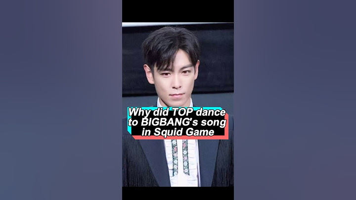 No one realized that when TOP danced to BIGBANG's song in Squid Game, he was sending an astonishing