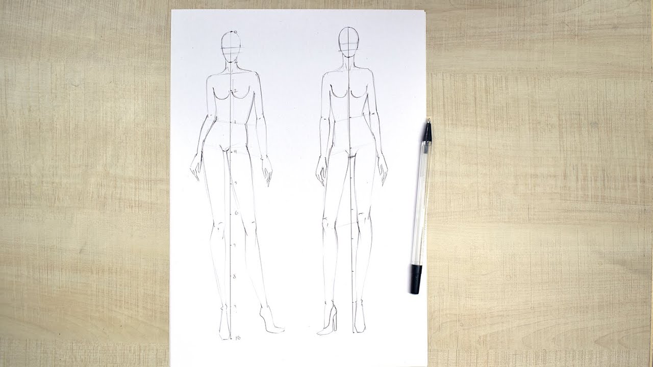 How to draw Fashion Illustration - YouTube