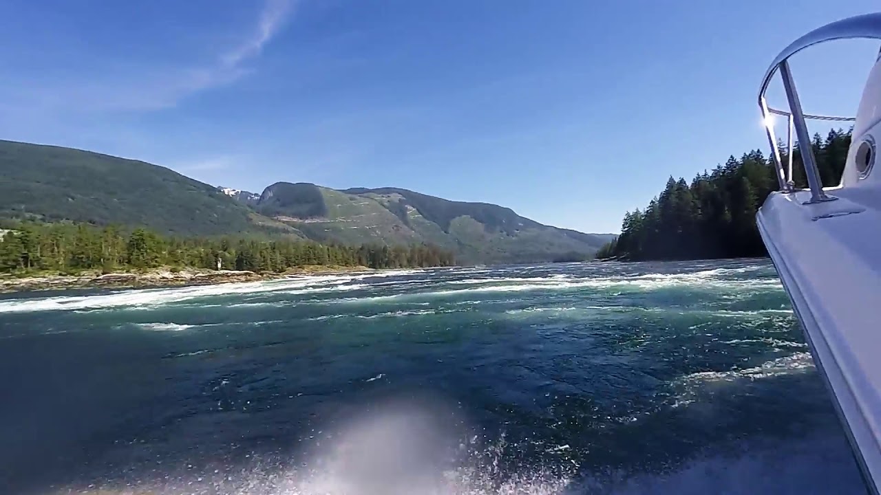 Run up the Skookumchuck Rapids into Sechelt Inlet YouTube