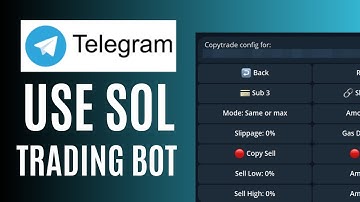 How To Use Sol Trading Bot Telegram