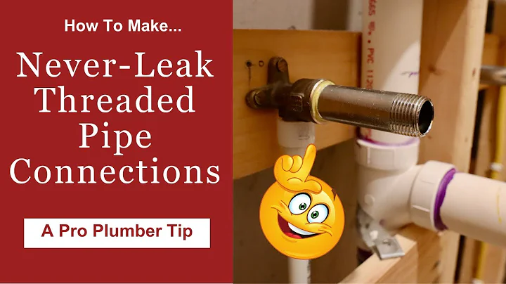 Plumbing Trick * Make No-Leak Threaded Pipe Connections * How-To