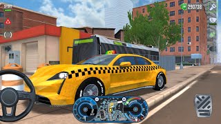 Real Taxi Driving in NY 2025 - City Cab Sim - Taxi Car Game iOS Gameplay screenshot 2