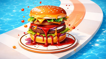 Burger stack - Gameplay Walkthrough - All Levels (IOS, Android)