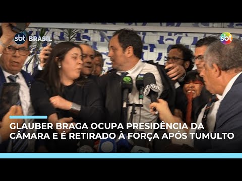Video confusao-na-camara-glauber-braga-ocupa-presidencia-e-e-retirado-a-forca-do-plenario