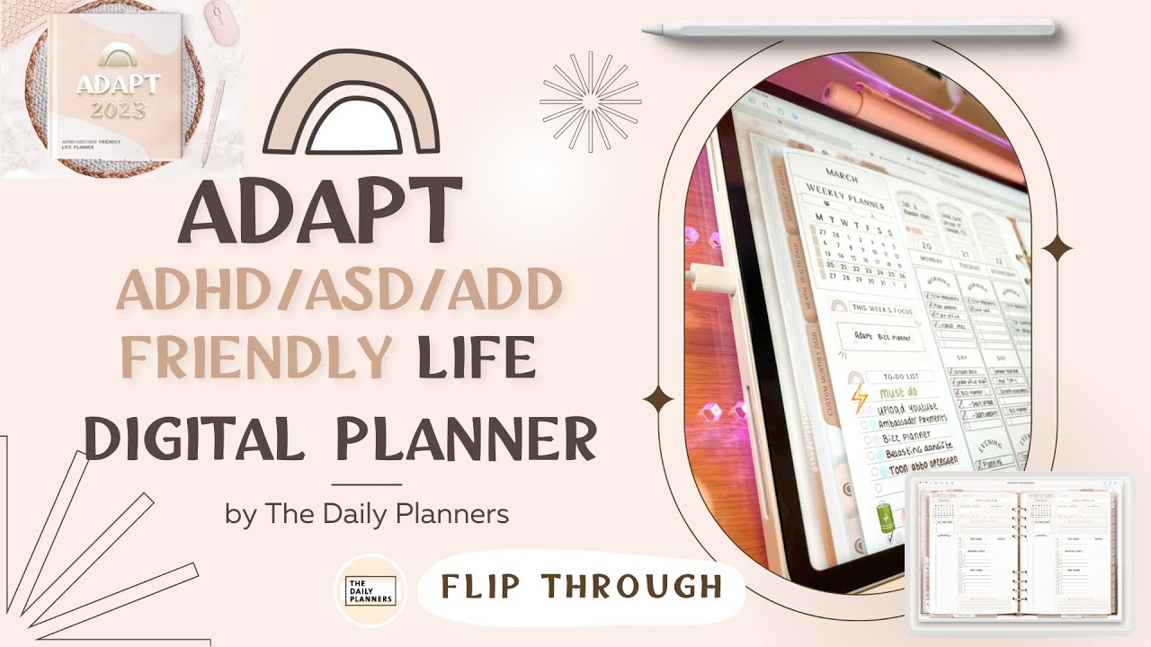2023 ADAPT Flip through *ADHD / ASD / ADD Friendly* Life Planner ...