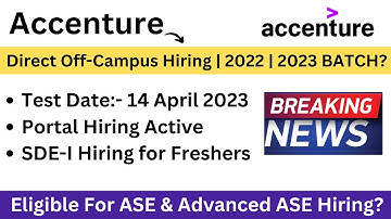 Accenture Direct Off-Campus Drive | 2022 | 2023 | Process | Waiting for Offer | Don
