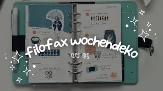 Plan with me | Filofax Wochendeko KW 02 2024 #filofaxing | heartsfailing
