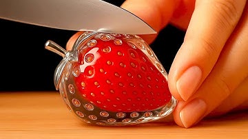 12 Hours of Satisfying AI ASMR Glass Cutting Videos To Fall Asleep To
