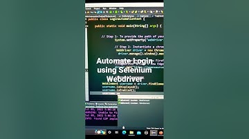 Selenium WebDriver Tutorial | Automate Login. #selenium #seleniumtutorial #seleniumwebdriver