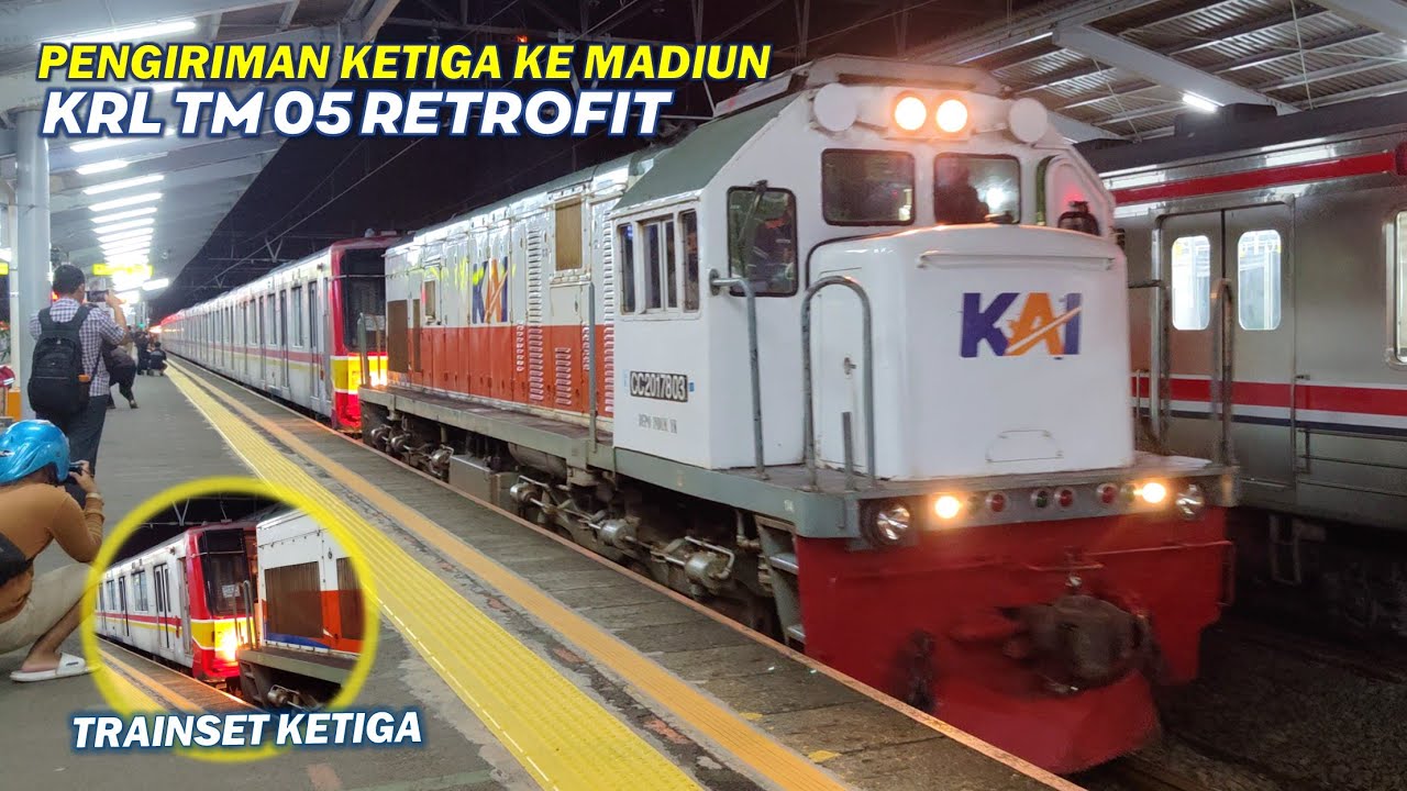 KRL JEPANG KE MADIUN !! Pengiriman Kereta KRL Retrofit TM 05 Series 東京メトロ05系 (TM 05-005) ke PT INKA