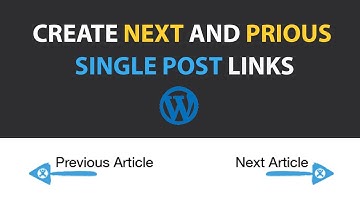 How to Create Next/Previous post link In Same Category in wordpress | Urdu | Hindi