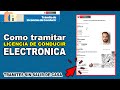 Como tramitar tu LICENCIA DE CONDUCIR ELECTONICA | BREVETE ELECTRONICO