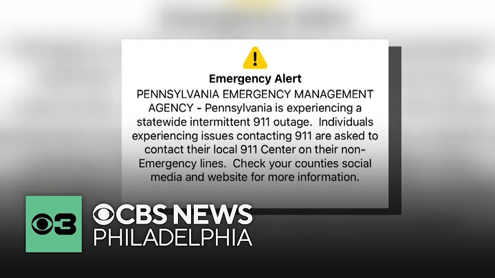 Here's the latest of the 911 outage reported in Pennsylvania