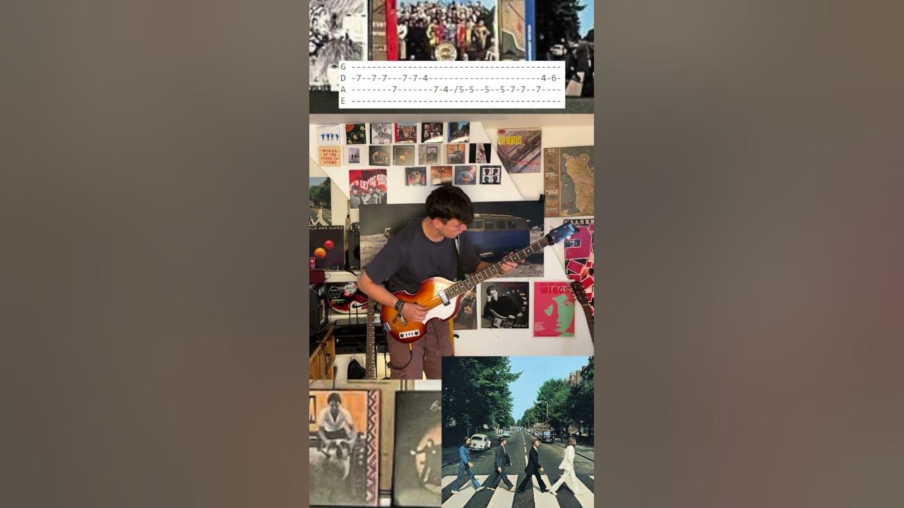 Bassline of The Day: Here Comes the Sun by The Beatles #shorts  #thebeatles