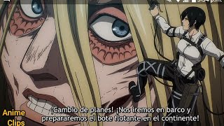 Mikasa y Annie luchando juntas sub español -Shingeki no Kyojin