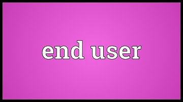 End user Meaning