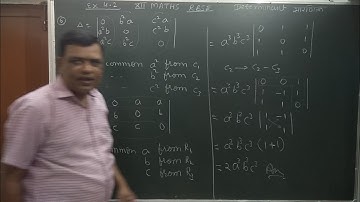Class12 maths determinants, rbse exercise 4.2 question 6