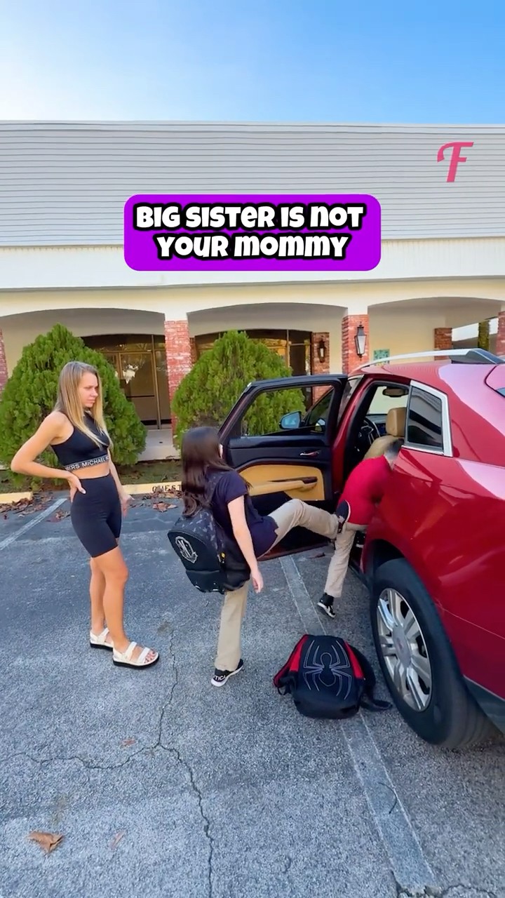 He Refused to Get in the Car Until His Big Sister Took Action! #shorts