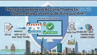Thông báo website với Bộ Công Thương tại Hà Nội