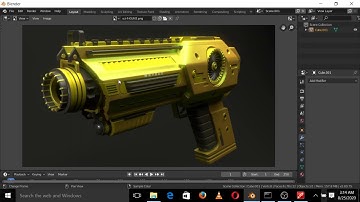 Blender Beginners Series: Modelling And Texturing A Sci-Fi Gun- Part 1