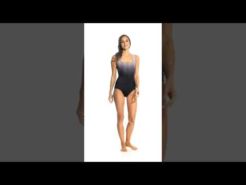 Reebok Women's Prime Performance Scoop Back Chlorine Resistant One Piece Swimsuit | SwimOutlet.com