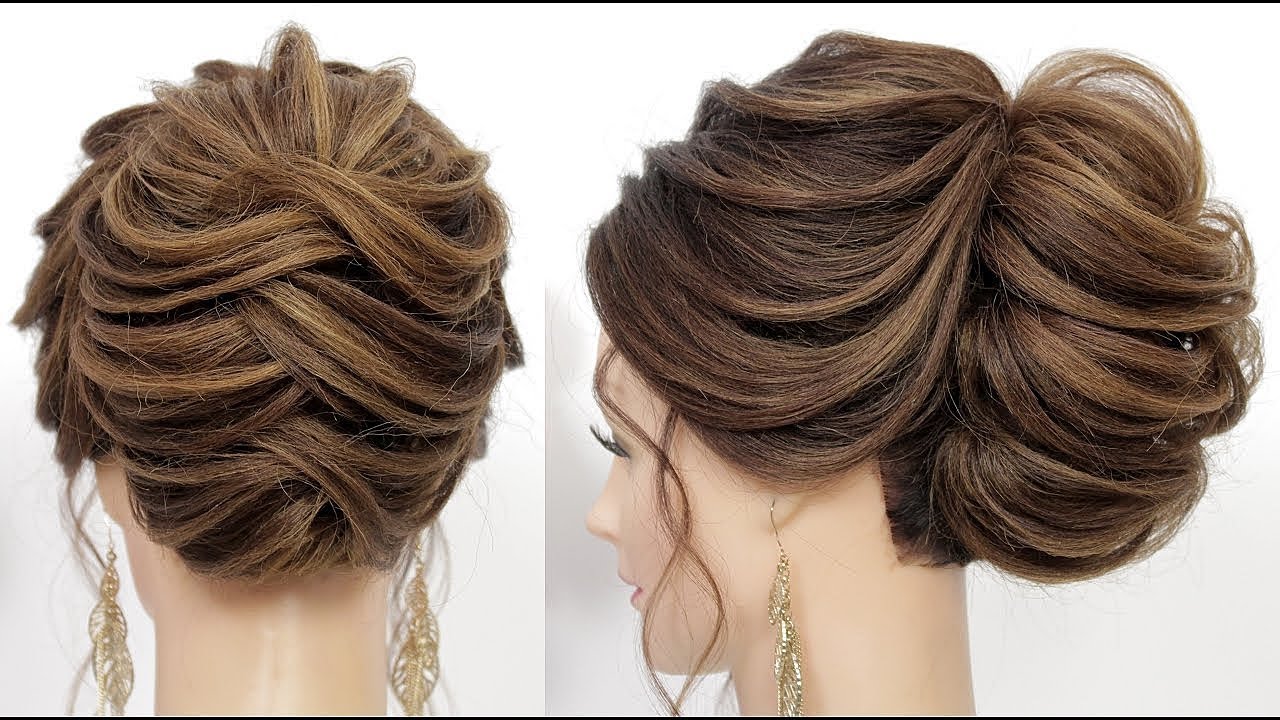 Wedding Updo Tutorial. Hairstyle For Long Hair - YouTube