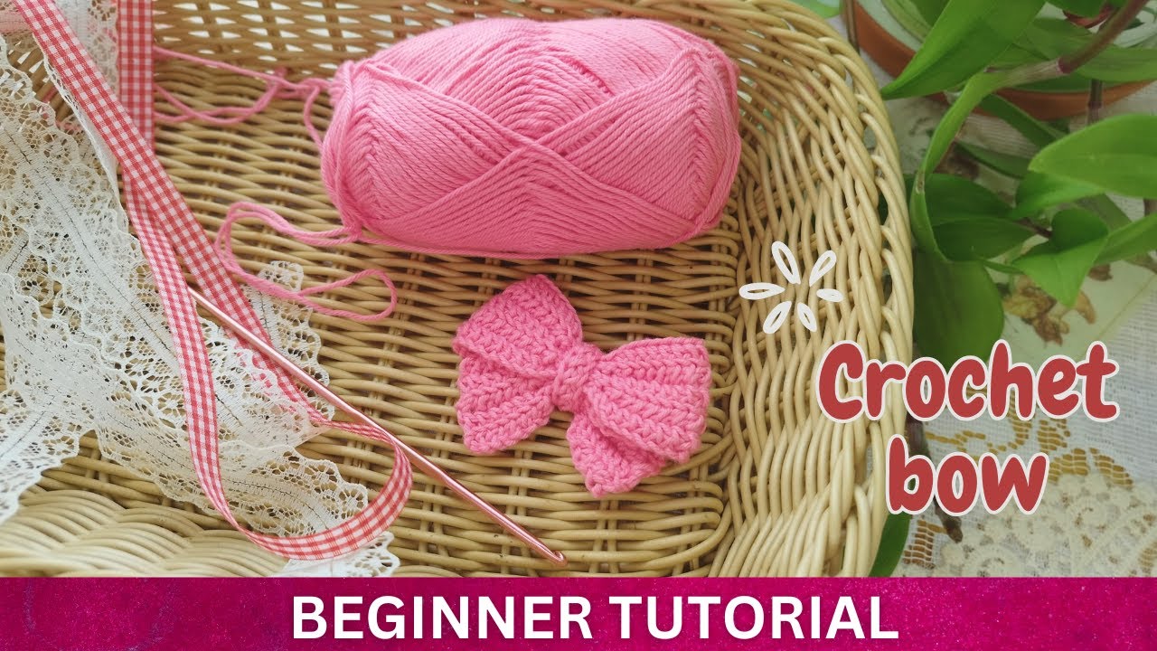 How to Crochet an Adorable Bow – Easy & Quick Tutorial for Beginners 🎀 ...