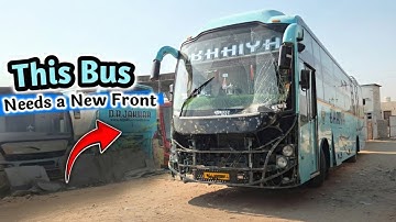 Rebuilding a Damaged Bus Front: Fiber to Metal – step by step 📌 how toxy 