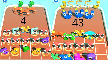 Merge Alphabet Lore Run Part 1 New season ❤️❤️❤️ Level 43 ABCD....WXYZ