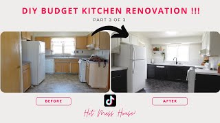 BUDGET KITCHEN MAKEOVER! | HOT MESS HOSUE RENOVATION!
