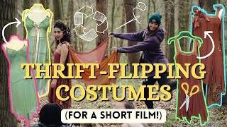 Costuming a short film using sustainable methods! Upcycling old dresses and being on a film set!