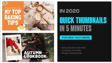 Make quick thumbnails in 5 minutes using phone | Android Editing | Thumbnail making tutorials