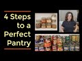 4 STEPS TO A PERFECT PREPPER PANTRY #prepperpantry #pantryorganization #foodrotation