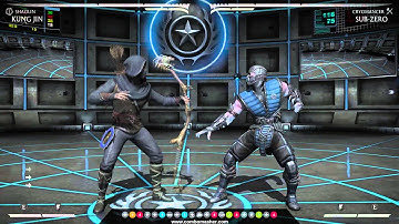 Kung Jin Combo | Shaolin | MKX | Midscreen - 1 meter 26% damage